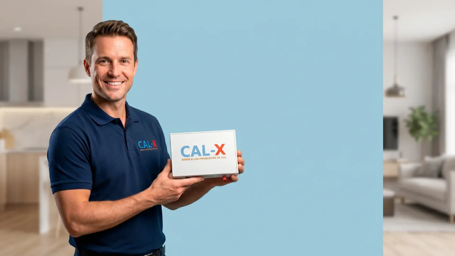 Consulente Cal-X che mostra il dispositivo